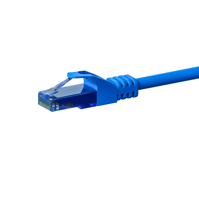 UTP CAT6a patchkabel 5m blå - 100% kobber