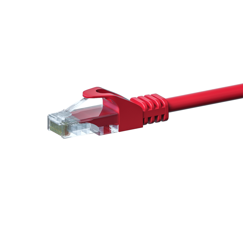 CAT5e UTP patch kabel 2m rød - CCA