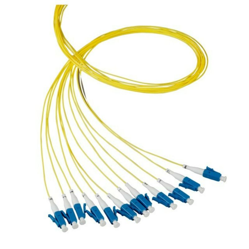 OS2 fiberoptisk pigtail gul LC/PC - 12 stk