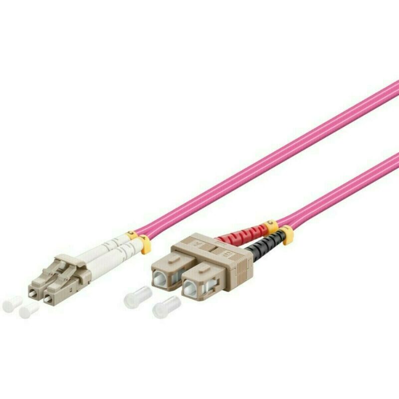 Fiberoptisk kabel LC-SC OM4 3m