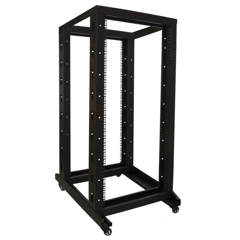 27U rackstativ på hjul 600x800x1400mm (BxDxH)