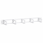 19 tommer kabelholder 1U hvid