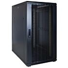 22U serverskab med perforeret låge 600x1000x1200mm (BxDxH)