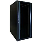 27U serverskab med glaslåge 600x1000x1400mm (BxDxH)