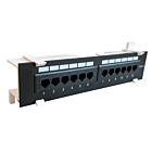CAT5e UTP vægmonteret patchpanel - 12 porte