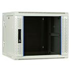 9U hvidt vægskab (vipbart) med glaslåge 600x600x500mm (BxDxH)