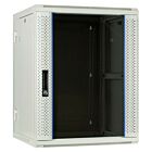 15U hvidt vægskab (vipbart) med glaslåge 600x600x770mm (BxDxH)