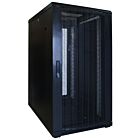 22U serverskab med perforeret låge 600x800x1200mm (BxDxH)