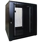 18U serverskab med perforeret låge 800x800x1000mm (BxDxH)