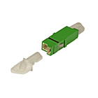 Singlemode keystone kobling E2000-E2000 simplex grøn