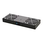 Ventilatorpakke med 2 blæsere og termostat velegnet til vægskabe