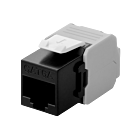 CAT6a UTP Keystone Connector - Værktøjsløs - Sort