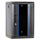 10 tommer 9U serverskab med glaslåge 312x310x486mm (BxDxH)