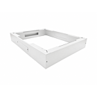 Base til 19 tommer serverskabe 800x1000x150 mm (BxDxH) - Hvid