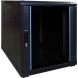12U mini serverskab med glaslåge 600x600x720mm (BxDxH)
