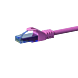 UTP CAT6a patchkabel 2m pink - 100% kobber