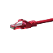 UTP CAT6 patchkabel 0,15m rød - 100% kobber