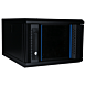 10 tommer 4U serverskab med glaslåge 370x450x264mm (BxDxH)
