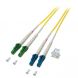 OS2 duplex fiberoptisk kabel LC/APC-LC 1m