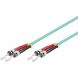 Fiberoptisk kabel ST-ST OM3 1m
