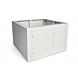 Sokkel til 19 tommer udendørs serverskab 600x800x400mm (BxDxH)