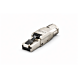 DANICOM S/FTP CAT8 Værktøjsfri RJ45-stik - til stiv kerne