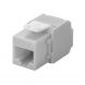 CAT6a UTP Keystone Connector - Værktøjsløs - Grå