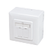 CAT6a UTP / STP overflademonteret boks, hvid