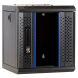 10 tommer 6U serverskab med glaslåge 312x310x352mm (BxDxH)