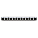 Front LC/SC 12 port sort duplex/simplex, velegnet til universal fiberoptisk bakke