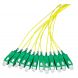 OS2 fiberoptisk pigtail gul SC/APC - 12 stk