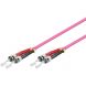 Fiberoptisk kabel ST-ST OM4 1m