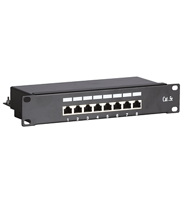 10 tommer CAT5e FTP patch panel - 8 porte