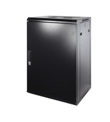 18U vægskab med metaldør 600x600x900mm (BxDxH)