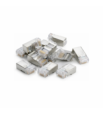 DANICOM SFTP CAT6a RJ45 stik - til fleksibel kerne - 10 stk.