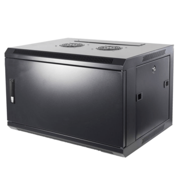 6U vægskab med metaldør 600x600x368mm (BxDxH)