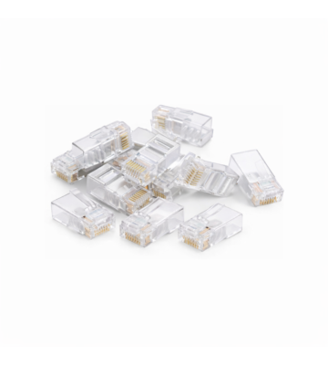 DANICOM UTP CAT5e RJ45 stik - til fleksibel og stiv kerne - 10 stk.