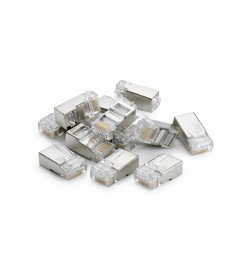DANICOM SFTP CAT6a RJ45 stik - til fleksibel kerne - 10 stk.