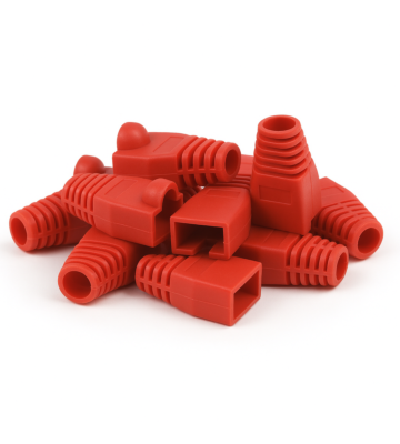 DANICOM RJ45 Kabelgennemføring Rød - 10 stk