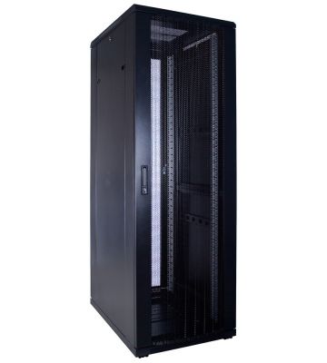 37U serverskab med perforeret låge 600x800x1800mm (BxDxH)