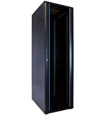 42U serverskab med glaslåge 600x800x2000mm (BxDxH)