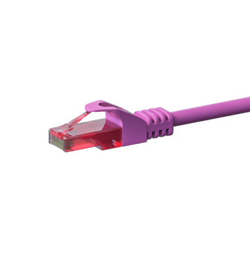 UTP CAT6 patchkabel 2m pink - 100% kobber