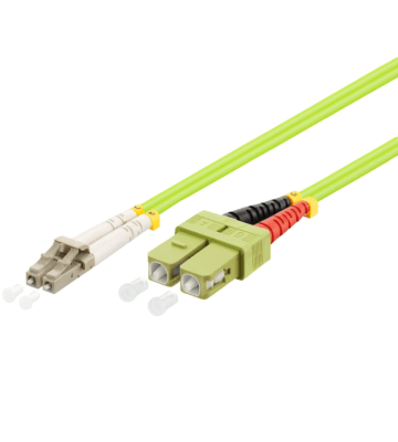 Fiberoptisk kabel LC-SC OM5 (laseroptimeret) 10m