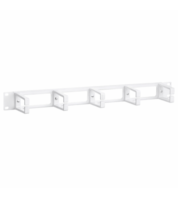 19 tommer kabelholder 1U hvid