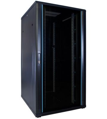 32U serverskab med glaslåge 800x1000x1600mm (BxDxH)