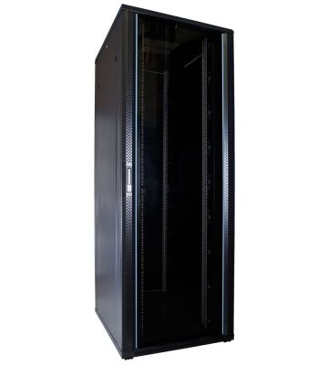 47U serverskab med glaslåge 800x1000x2200mm (BxDxH)
