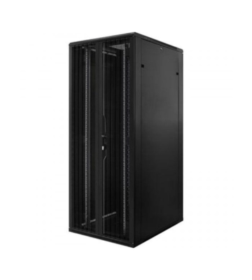 42U serverskab med dobbelt perforeret for- og bagdør 800x1200x2000mm (BxDxH)