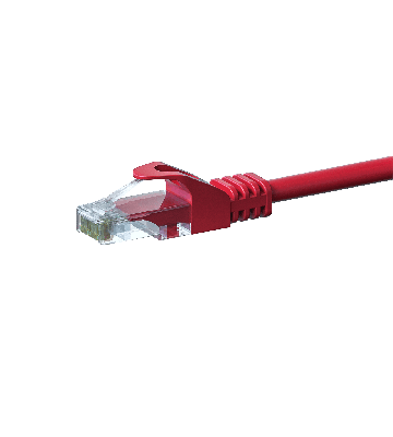 UTP CAT5e patchkabel 7,5m rød - 100% kobber