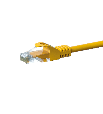UTP CAT5e patchkabel 3m gul - 100% kobber