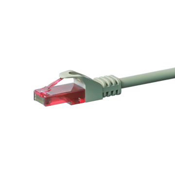 UTP CAT6 patchkabel 0,15m grå - 100% kobber